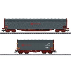 Märklin 47102 HO coffret Ermewa de 2 wagons bâchés