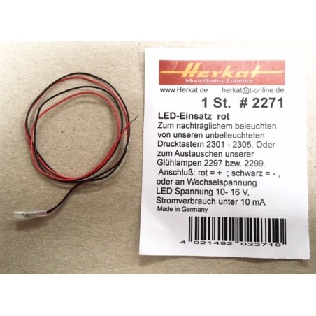 Herkat 2271 mini LED rouge 10-16 V