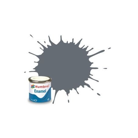 Humbrol 123 émail gris mer fonçé satiné 14 ml Humbrol 123 émail gris mer fonçé satiné 14 ml
