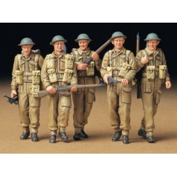 Tamiya 35223 1 - 35 infanterie britanique en patroille, 5 figurines avec accessoires